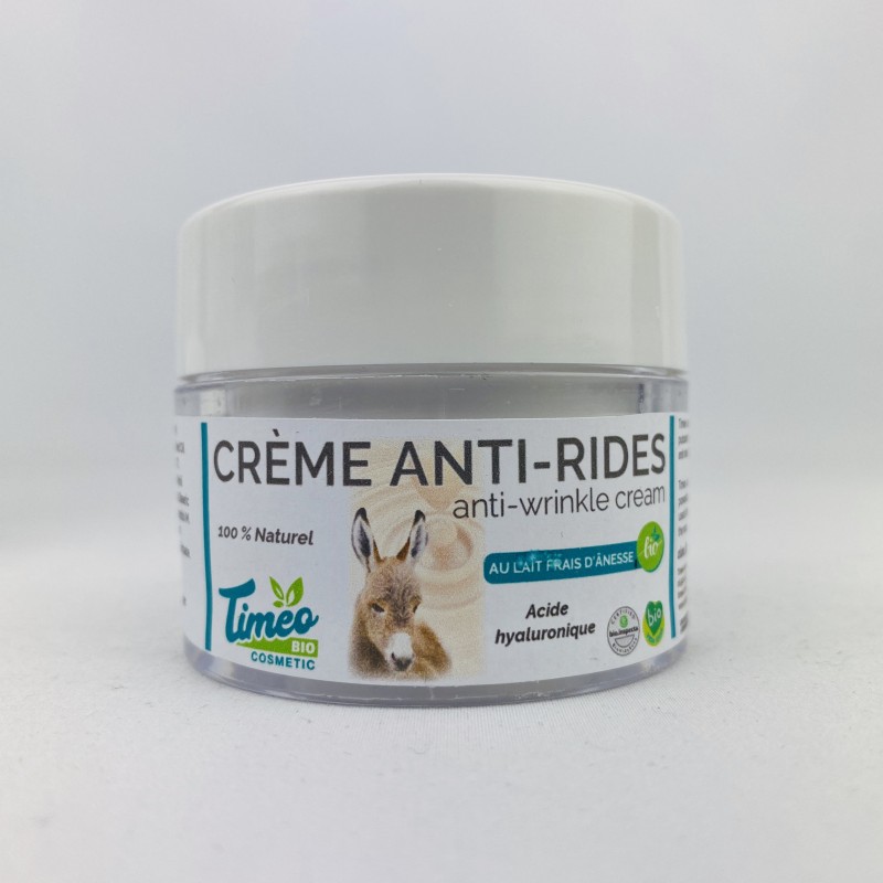 Crème Anti-rides au lait d'ânesse BIO
